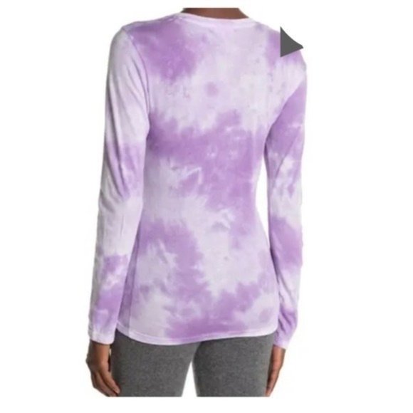 SUNDRY Tie Die Long Sleeve Tee - Lilac - NWT - Picture 2 of 2